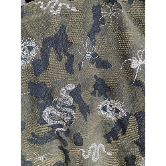 Johnny Was Workshop Shirt Jacket SM Camo Witchy Embroidery - Picture 9 of 11